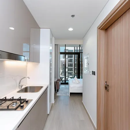 Charming Furnished Studio In Meydan, Dubai By Bhavan Vacation Homes Exterior photo