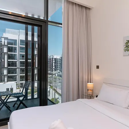 Charming Furnished Studio In Meydan, Dubai By Bhavan Vacation Homes Exterior photo
